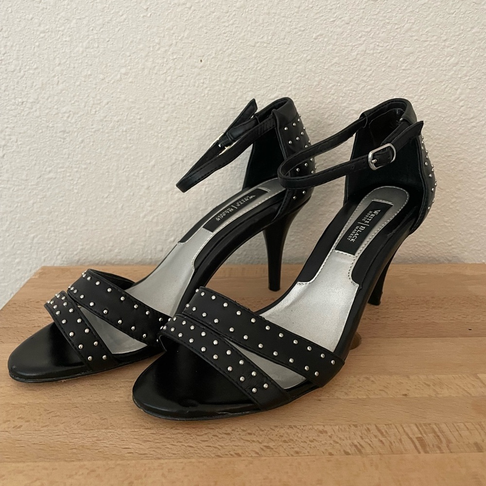 White House Black Market black studded heels